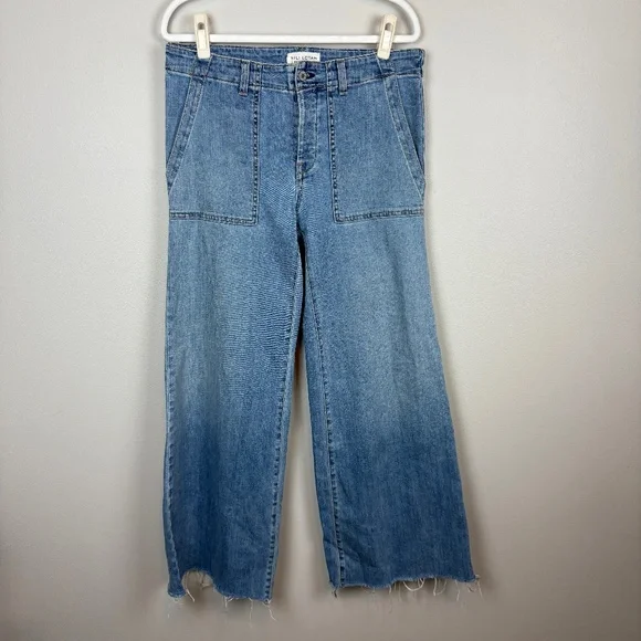 Nili Lotan Soft Cargo Wide Leg Jean - Size 30 - Picture 2 of 10